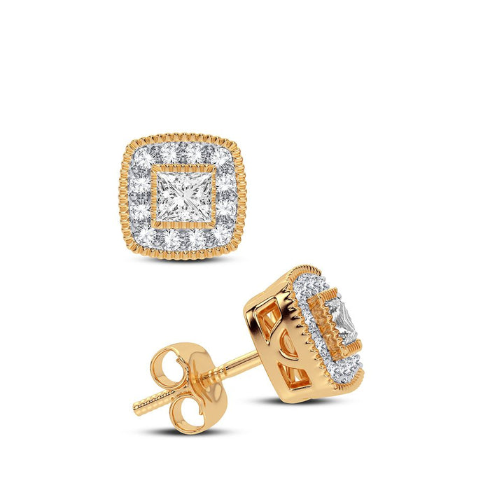 Timeless 14k Yellow Gold 0.25CT Lab Diamond Earrings