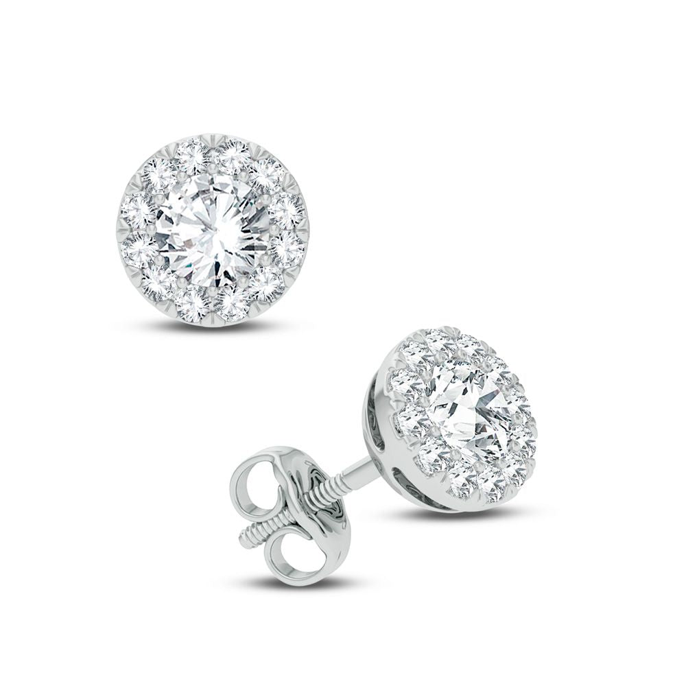 Chic 0.50CT Lab Diamond Studs in 14k White Gold