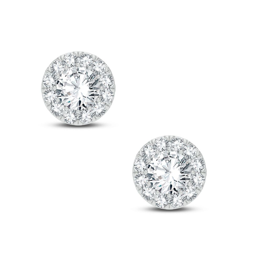 Chic 0.50CT Lab Diamond Studs in 14k White Gold