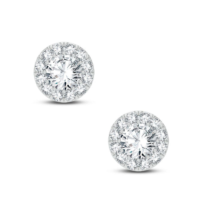 Chic 0.50CT Lab Diamond Studs in 14k White Gold