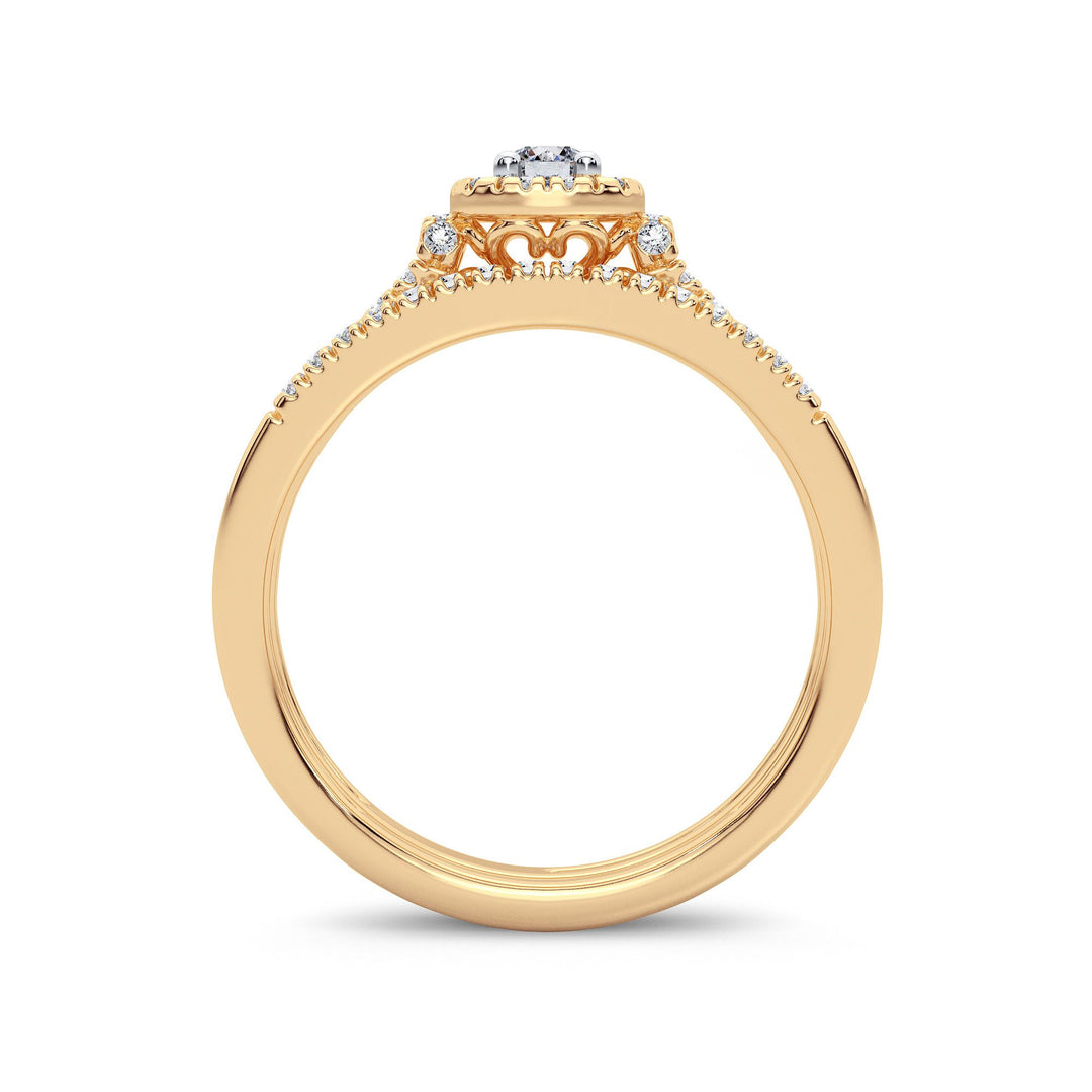 14K 0.33CT Diamond Bridal Ring