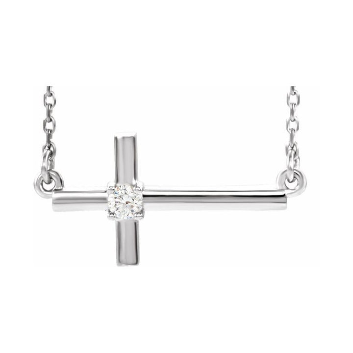 Sideways Cross Necklace or Center