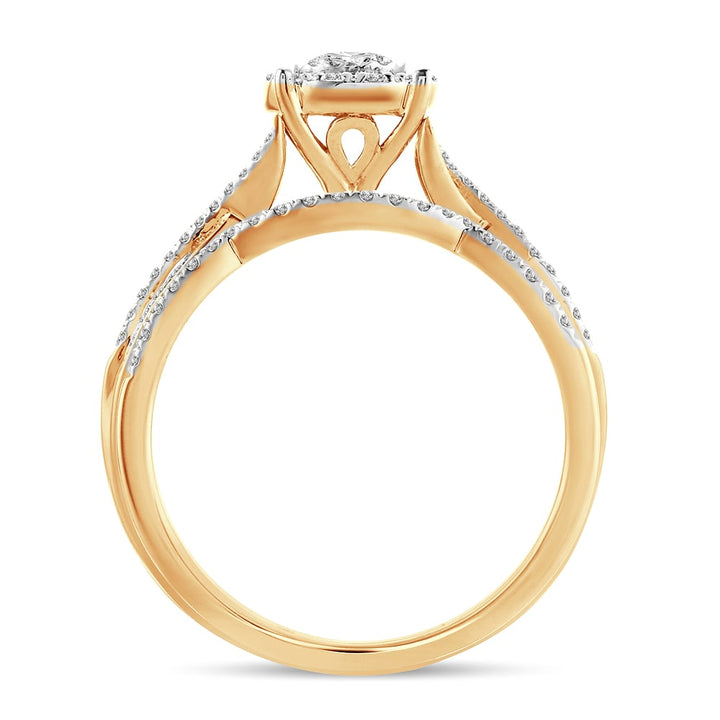 14K 0.43 Diamond Bridal Ring