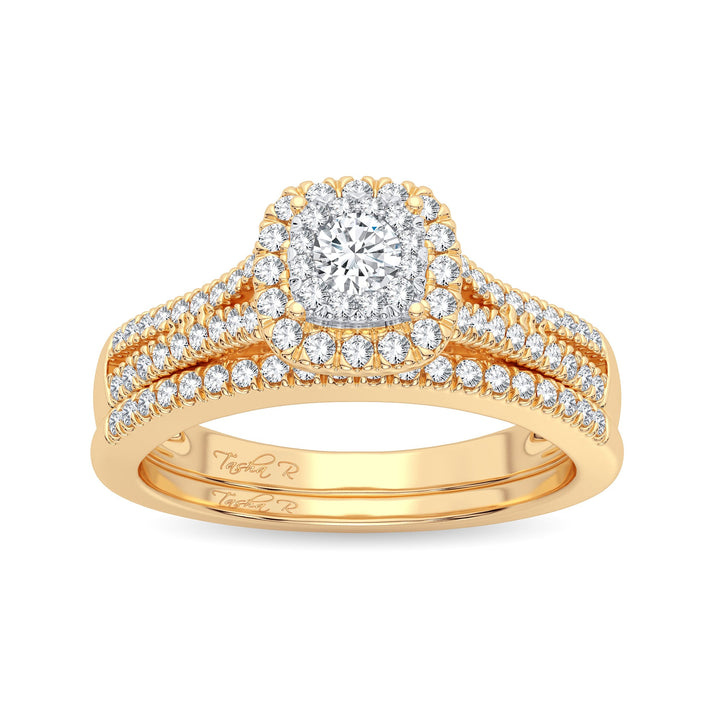 14K 0.38CT DIAMOND BRIDAL RING