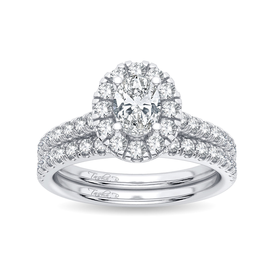 Brilliant 14k White Gold Lab Diamond Engagement Ring