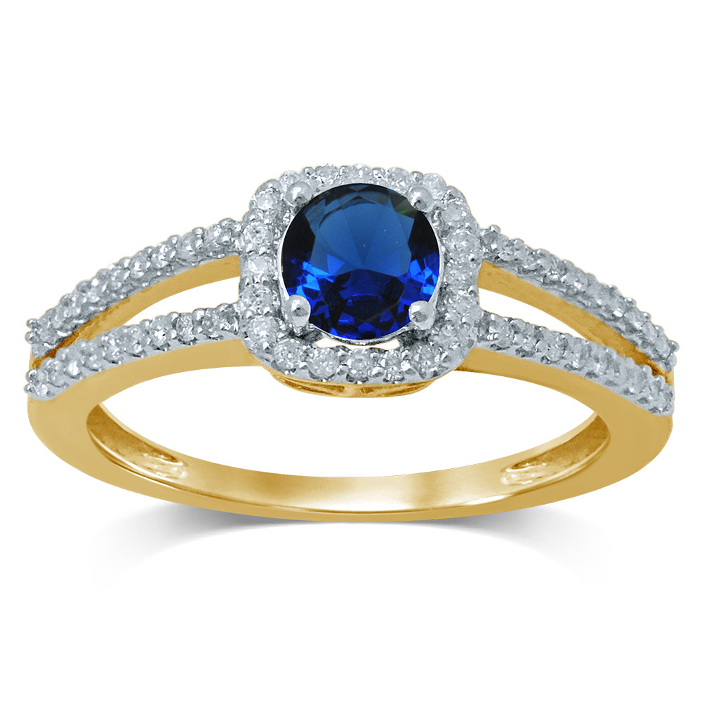 Chic 14k White Gold 0.25CT Lab Diamond Womens Ring