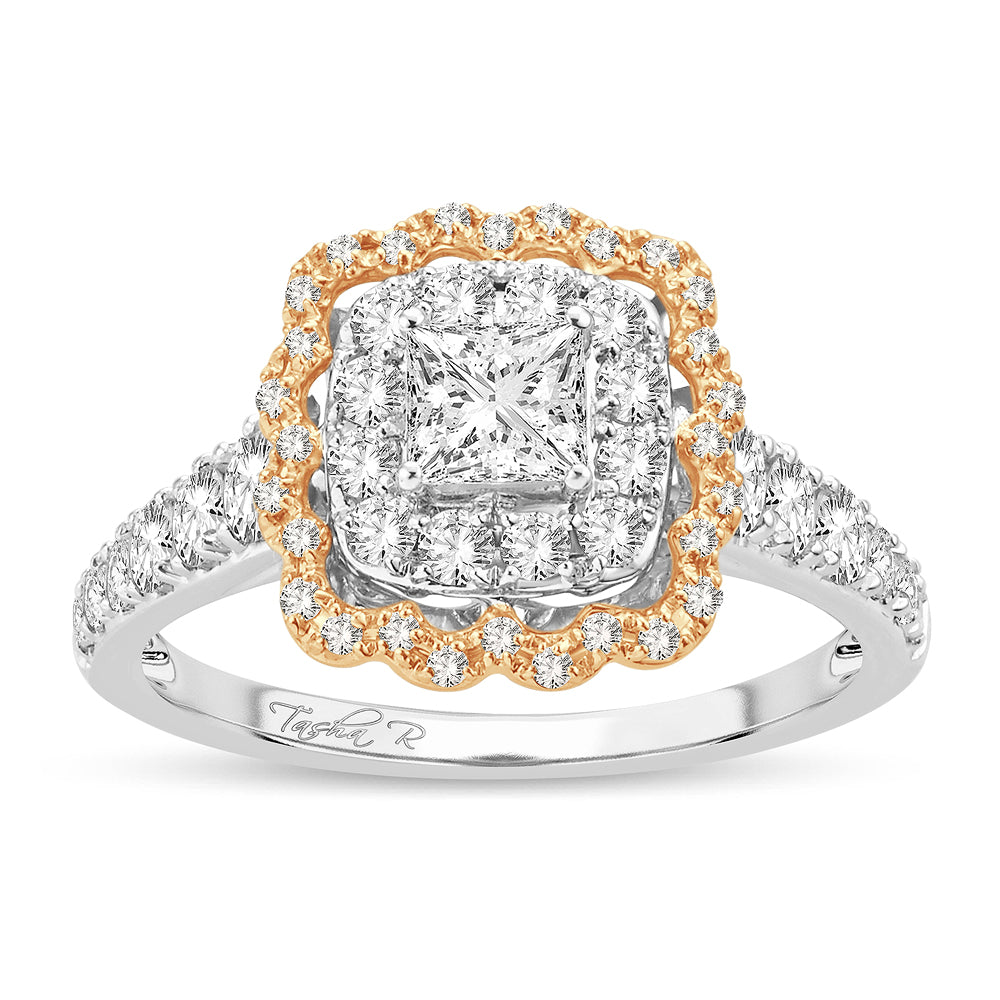14k Yellow Gold 1.20ct Lab Diamond Womens Engagement Ring