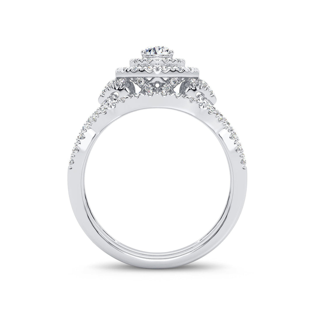 14K 1.00CT Diamond Bridal Ring