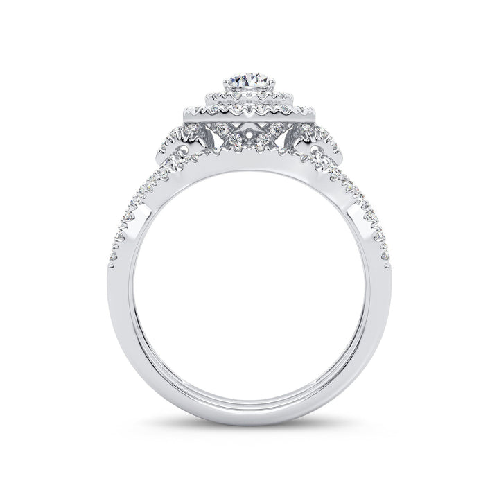 14K 1.00CT Diamond Bridal Ring