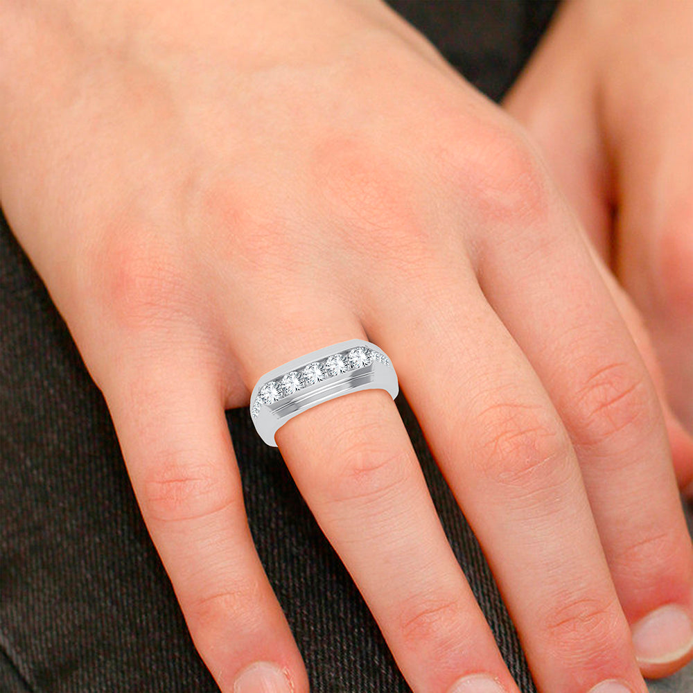 14K 1.00CT DIAMOND MEN'S RING