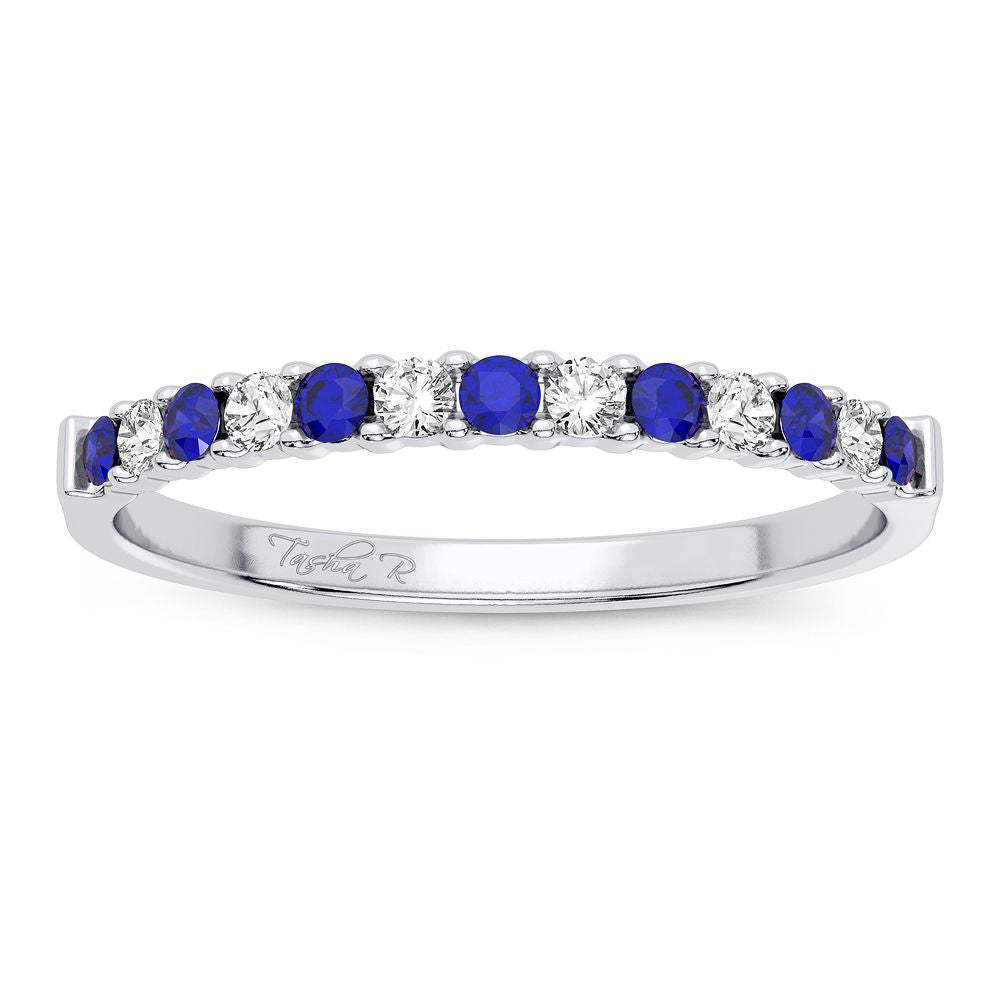 Chic 14k White Gold 0.10CT Lab Diamond Womens Slim Band