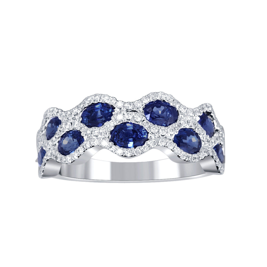 14K White Gold Lab Diamond Elegance Band Ring