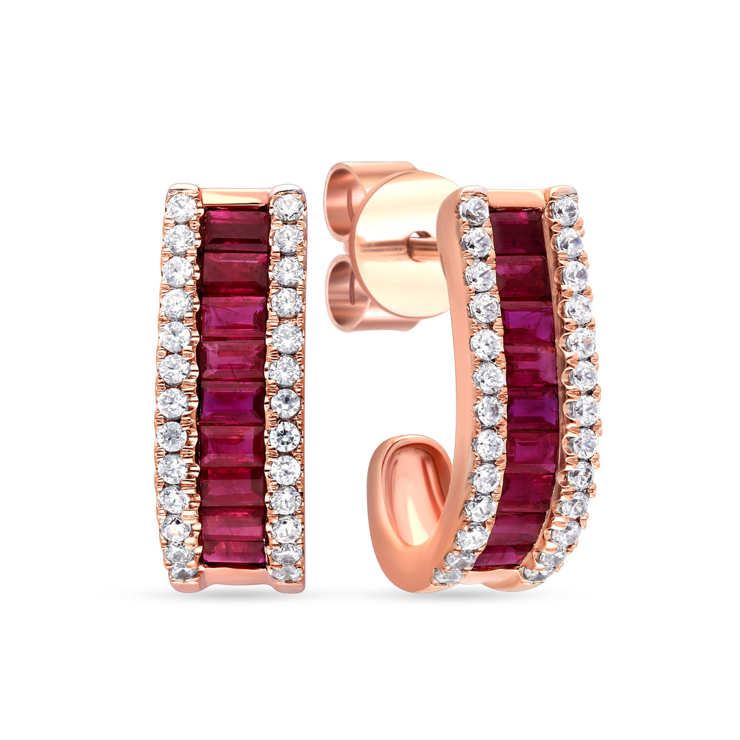 14K 0.39CT Diamond Earring