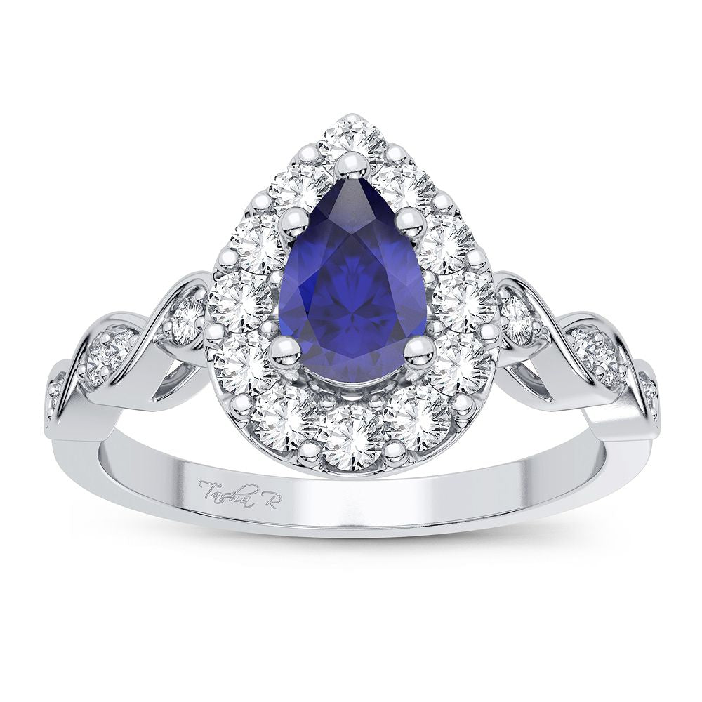 Sparkling 14k White Gold 0.28CT Lab Diamond Ring