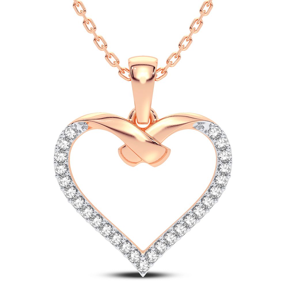 14K 0.15CT Diamond Pendant
