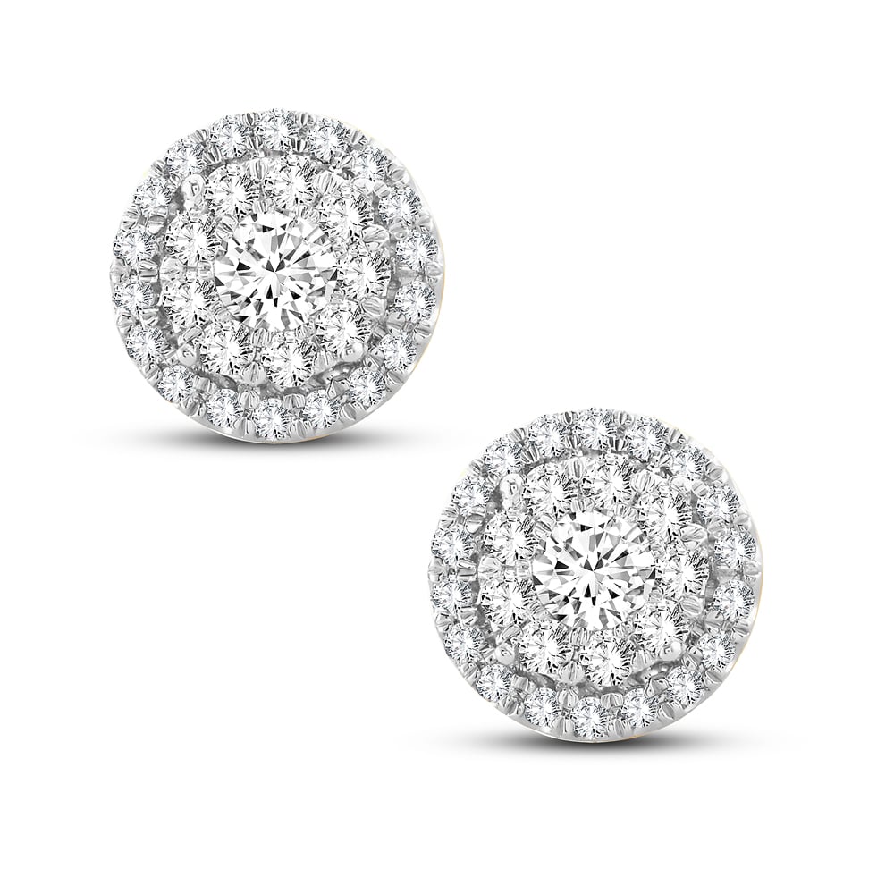 14K  1.01CT  Diamond  EARR.