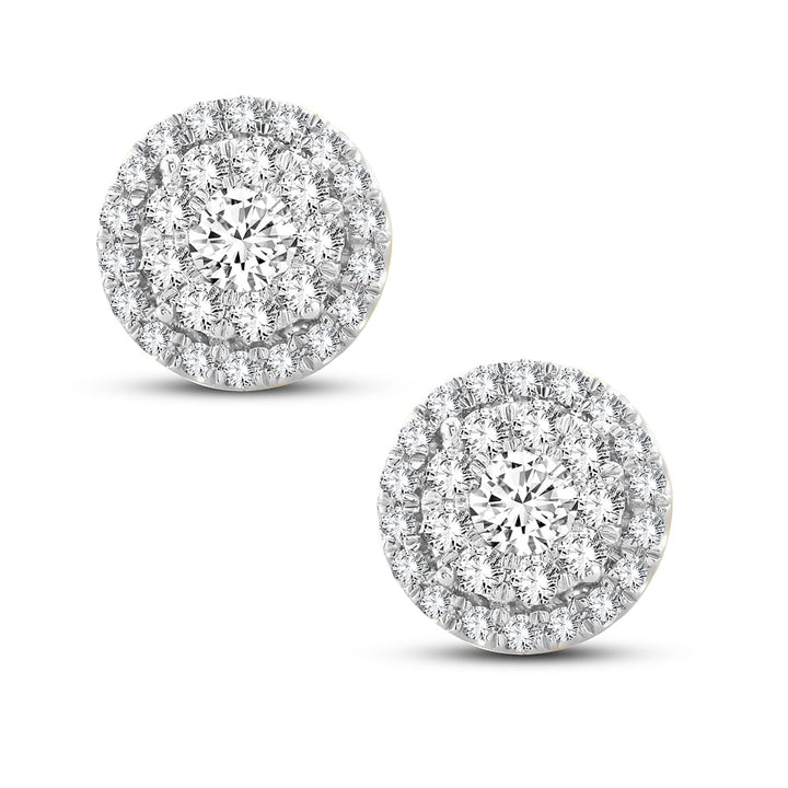 14K  1.01CT  Diamond  EARR.