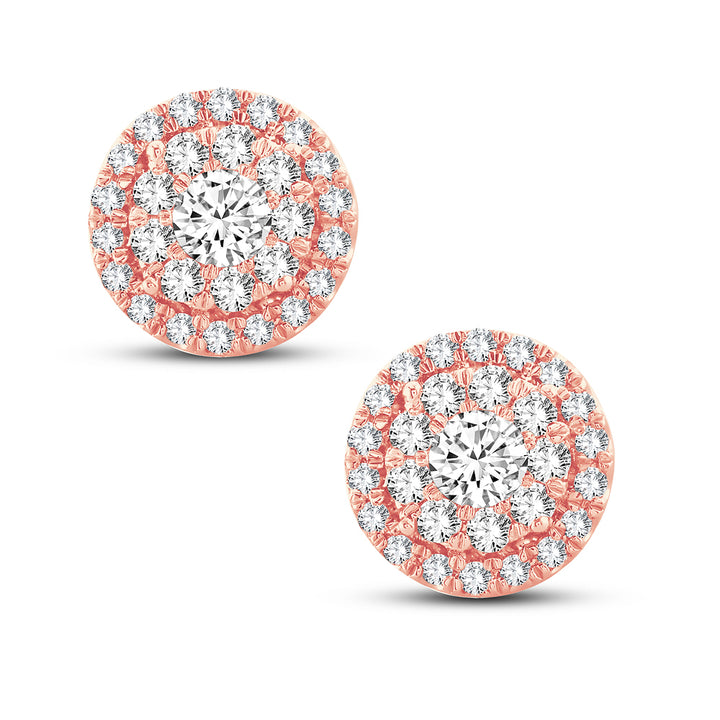 14K  1.01CT  Diamond  EARR.