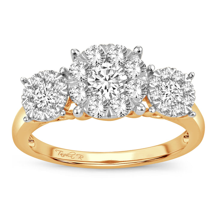 Brilliant 14K Yellow Gold Lab-Grown 1.01CT Diamond Engagement Ring