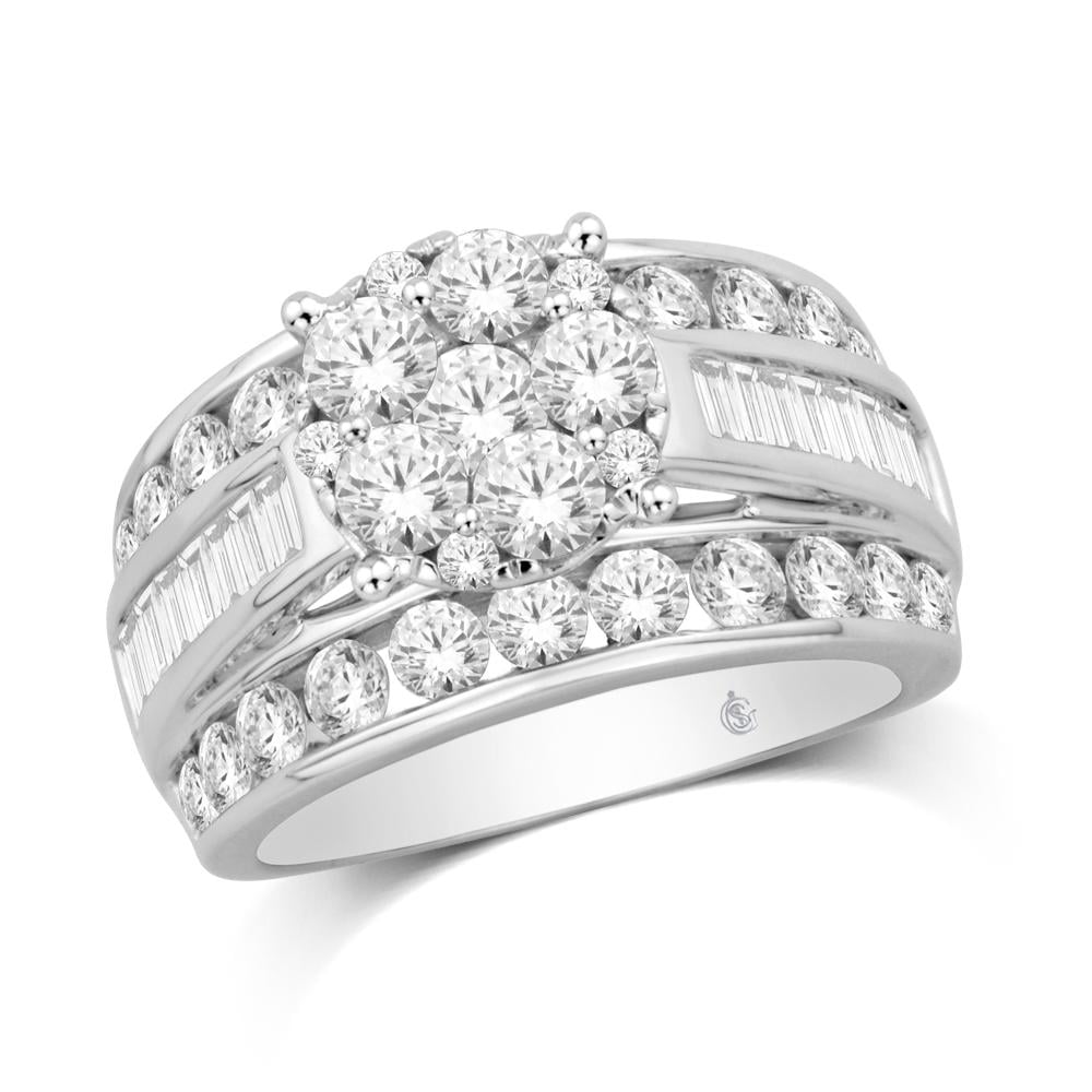 10K White Gold 1 Ct.Tw. Diamond Engagement Ring