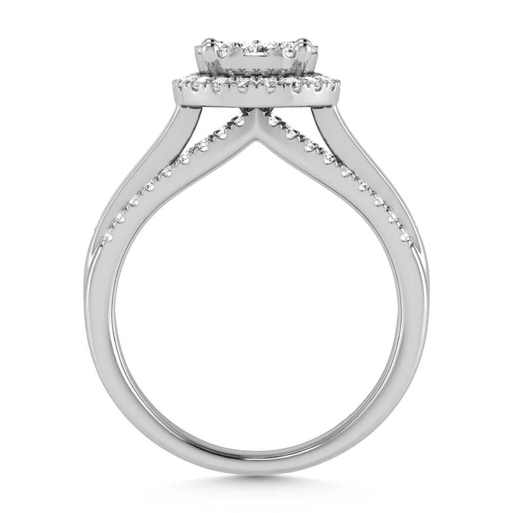 14K White Gold 3 Ct.Tw. Diamond Engagement Ring