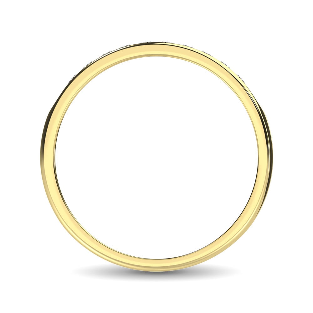 14K Yellow Gold 1 Ct.Tw. Diamond Mens Machine Band