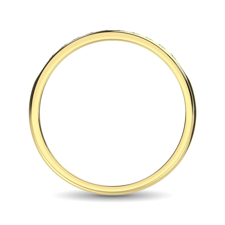 14K Yellow Gold 1 Ct.Tw. Diamond Mens Machine Band