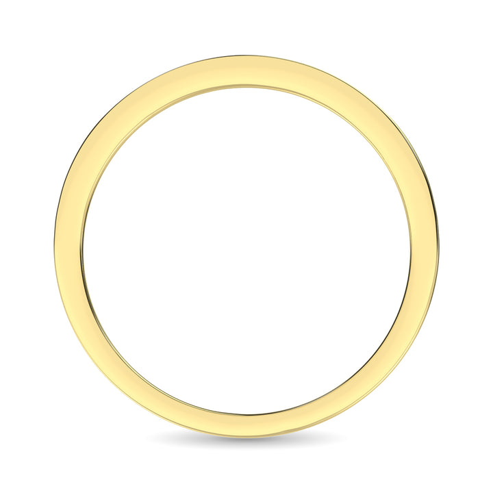 14K Yellow Gold 1/4 Ct.Tw. Diamond Ladies Machine Band