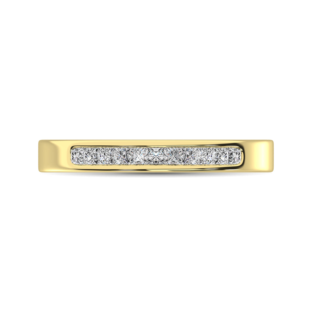 14K Yellow Gold 1/3 Ct.Tw. Diamond Ladies Machine Band