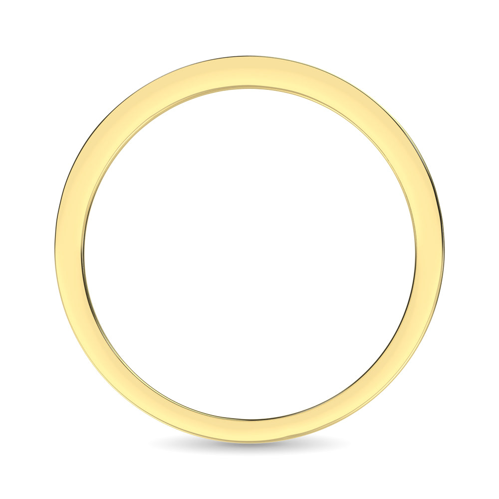 14K Yellow Gold 1/3 Ct.Tw. Diamond Ladies Machine Band