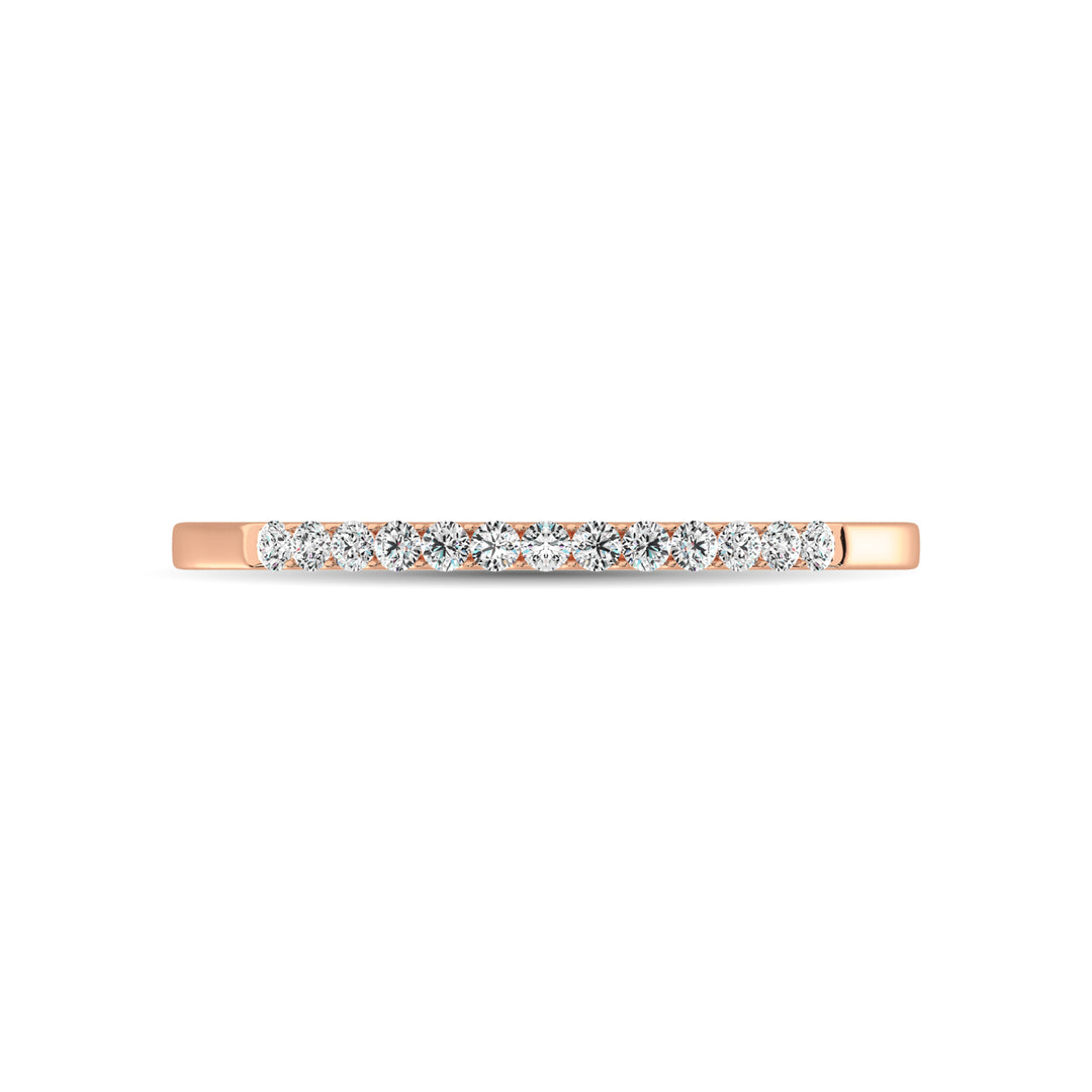 Diamond 1/5 Ct.Tw. Ladies Wedding Band in 14K Rose Gold