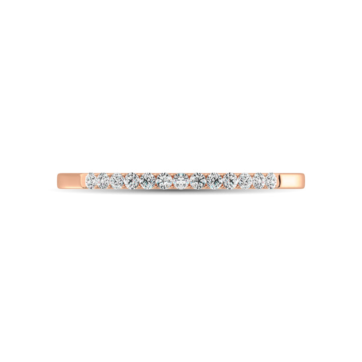 Diamond 1/5 Ct.Tw. Ladies Wedding Band in 14K Rose Gold