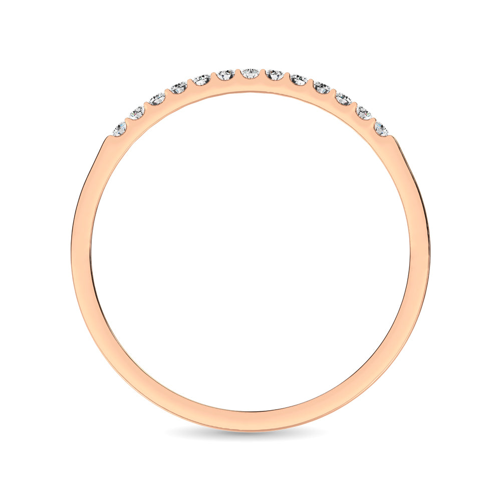 Diamond 1/5 Ct.Tw. Ladies Wedding Band in 14K Rose Gold