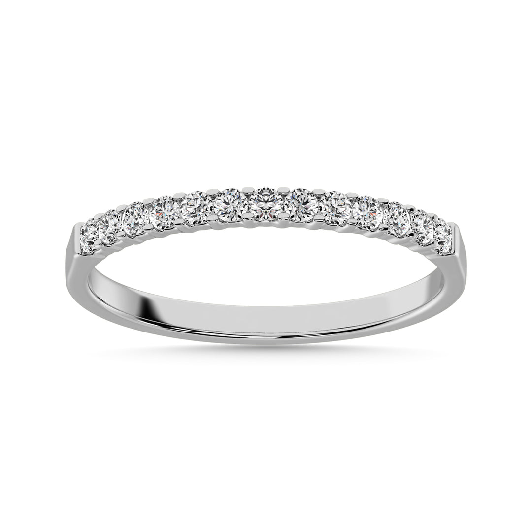 Diamond 1/5 Ct.Tw. Ladies Wedding Band in 14K White Gold