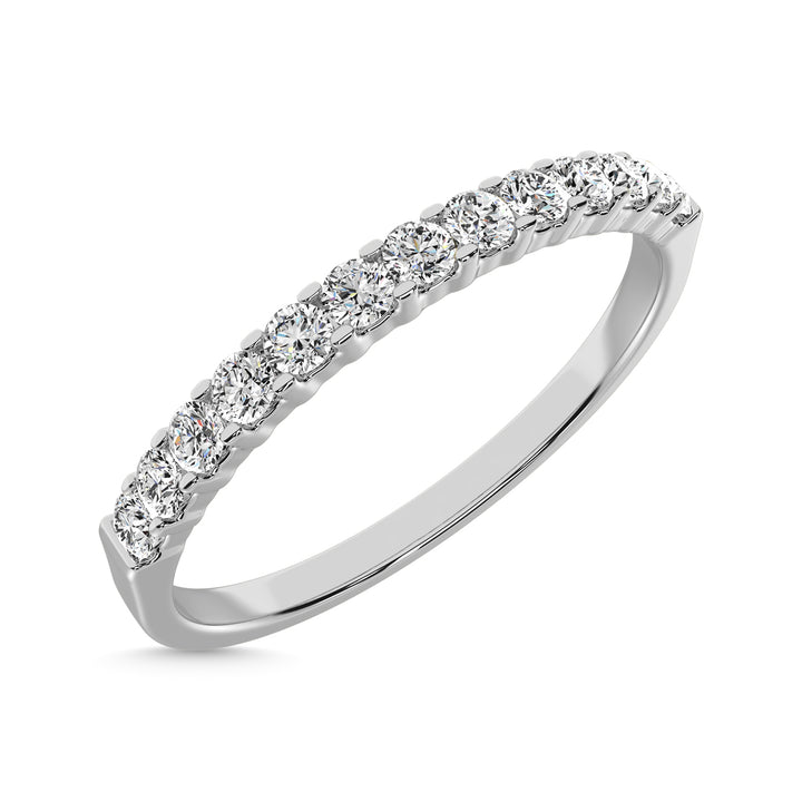 Diamond 1/5 Ct.Tw. Ladies Wedding Band in 14K White Gold