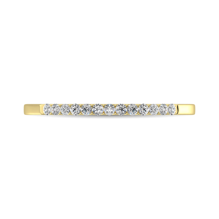 14K Yellow Gold 1/3 Ct Diamond Ladies Machine Band