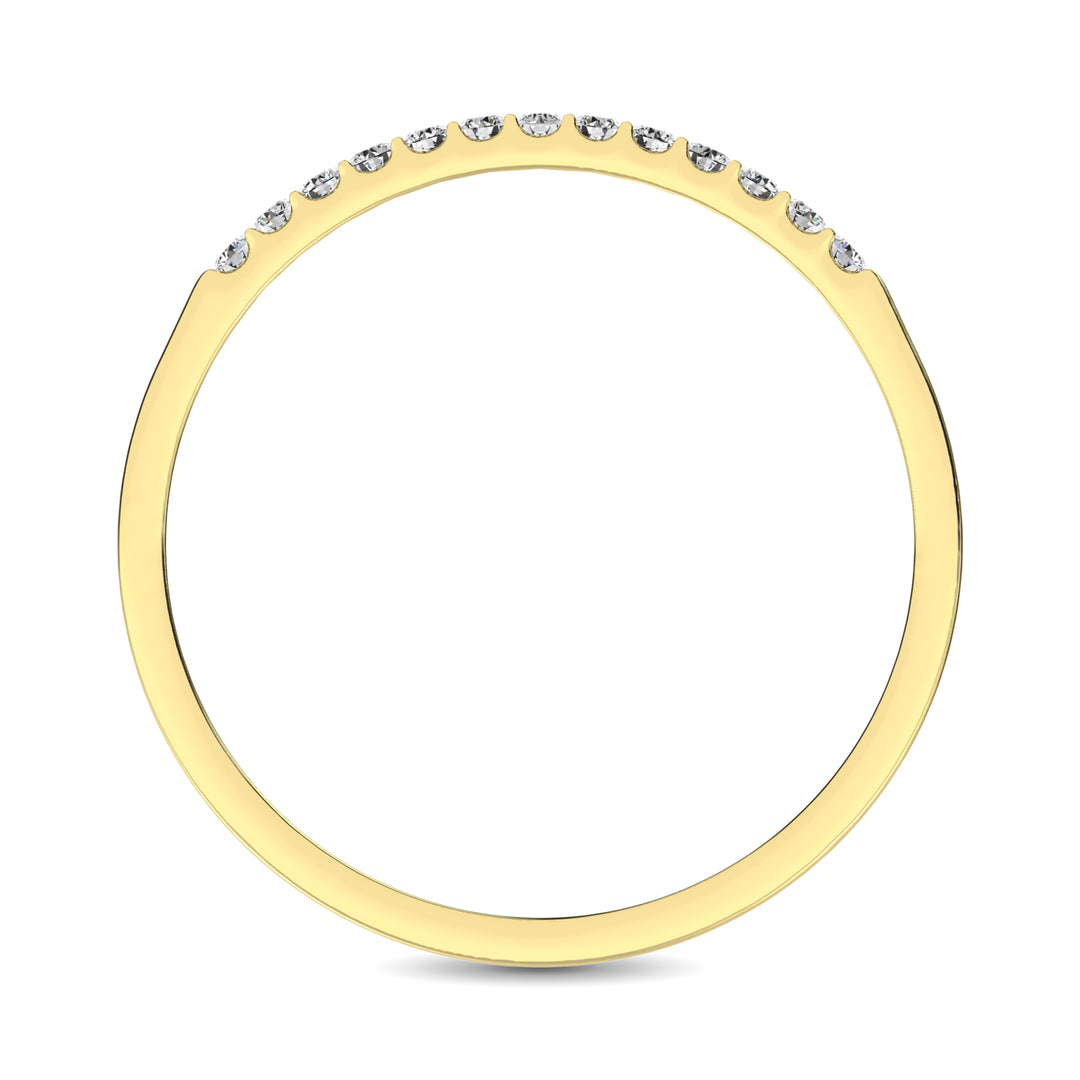 14K Yellow Gold 1/3 Ct Diamond Ladies Machine Band