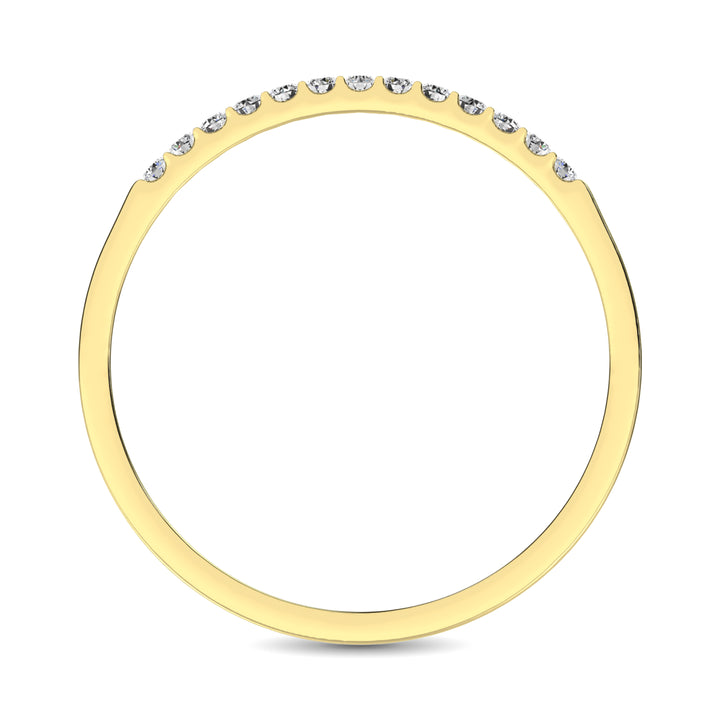 14K Yellow Gold 1/3 Ct Diamond Ladies Machine Band