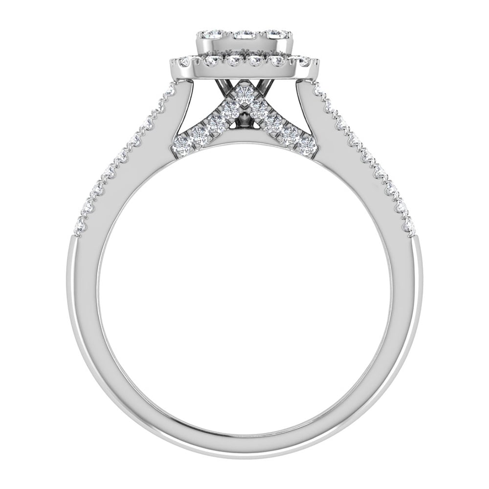 Diamond 7/8 Ct.Tw. Engagement Ring in 14K White Gold