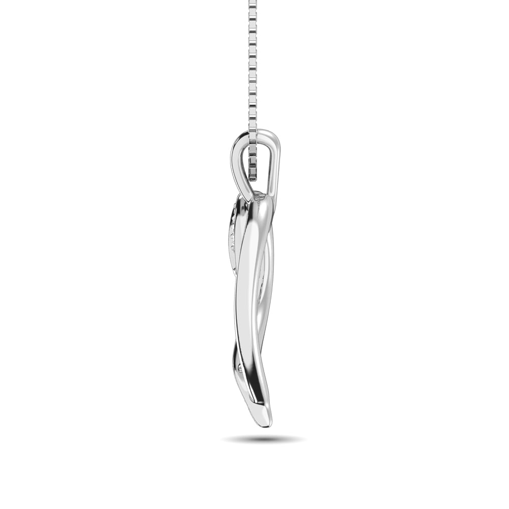 Sterling Silver Diamond Accent Heart Pendant