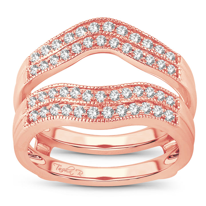 14K 0.50CT Diamond RING  GUARD.
