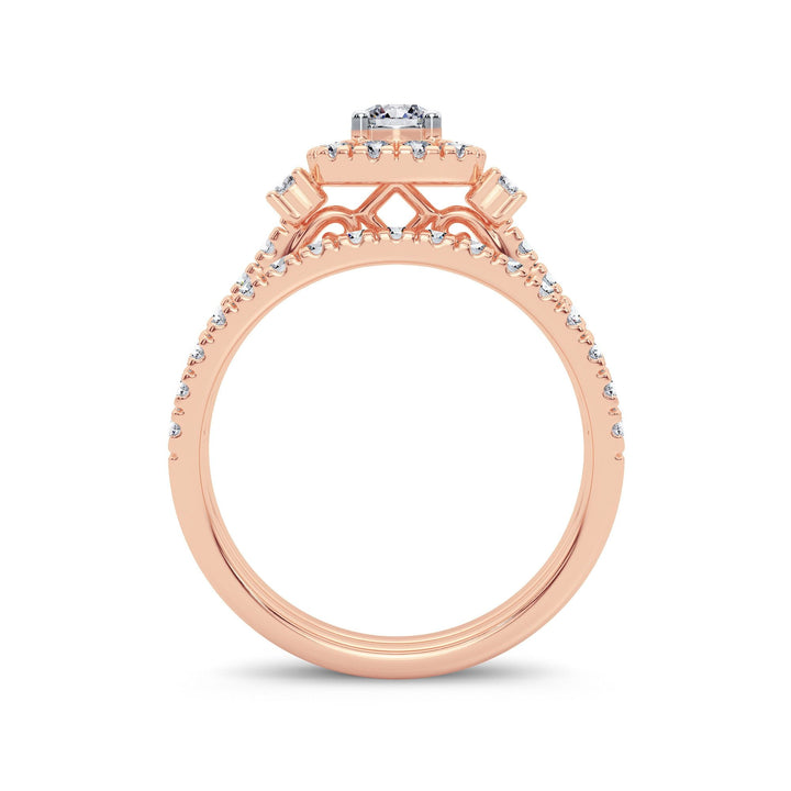 14K 1.00CT Diamond Bridal Ring