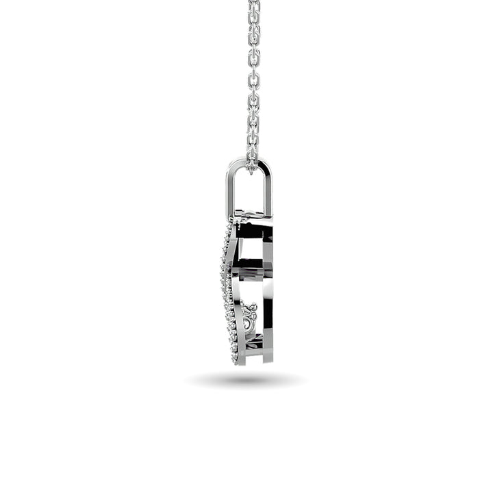 Diamond Shimmering Infinity Pendant 1/50 Ct.tw in Sterling Silver