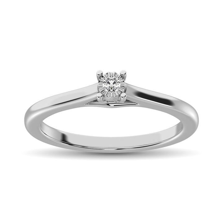 10K White Gold 1/3 Ct.Tw. Diamond Solitaire Engagement Ring