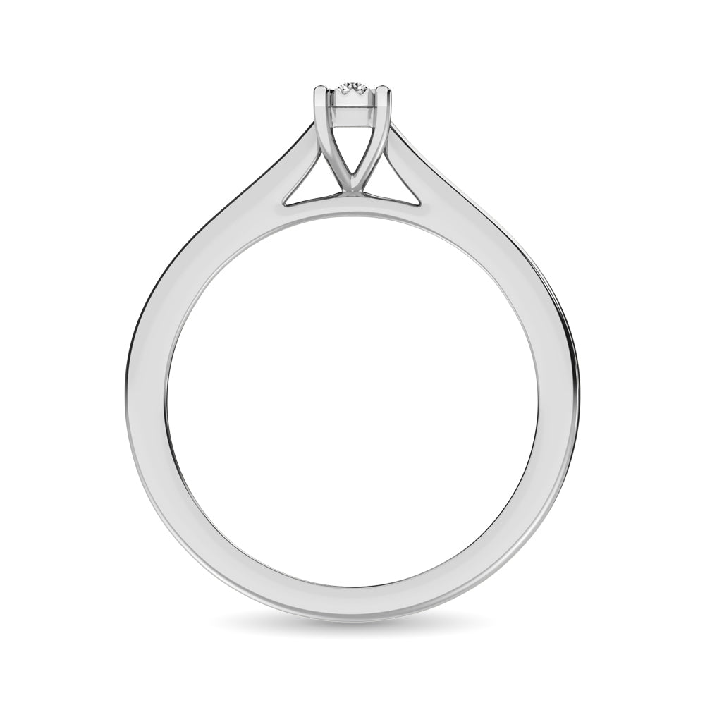 10K White Gold 1/3 Ct.Tw. Diamond Solitaire Engagement Ring