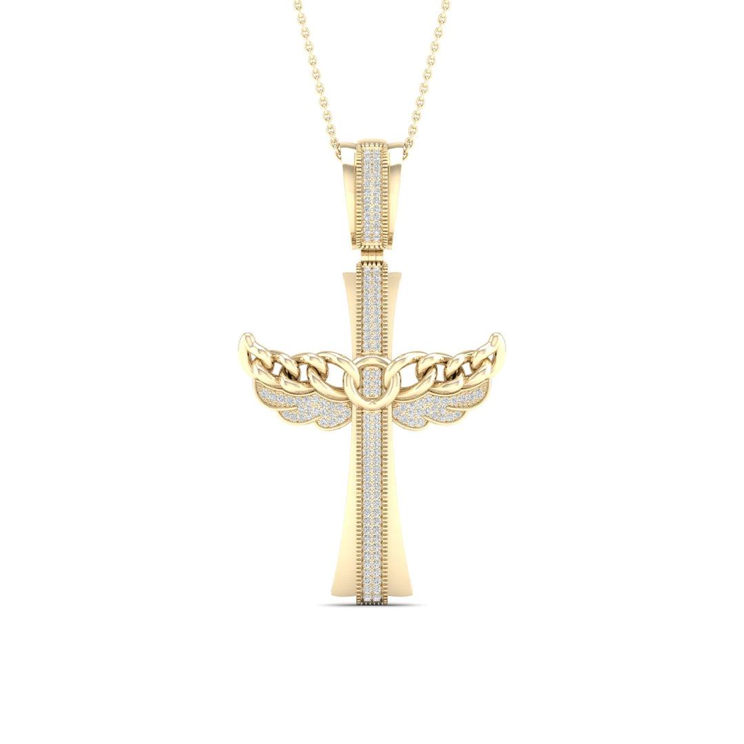 10k Yellow Gold Lab Diamond Pendant: Timeless Elegance