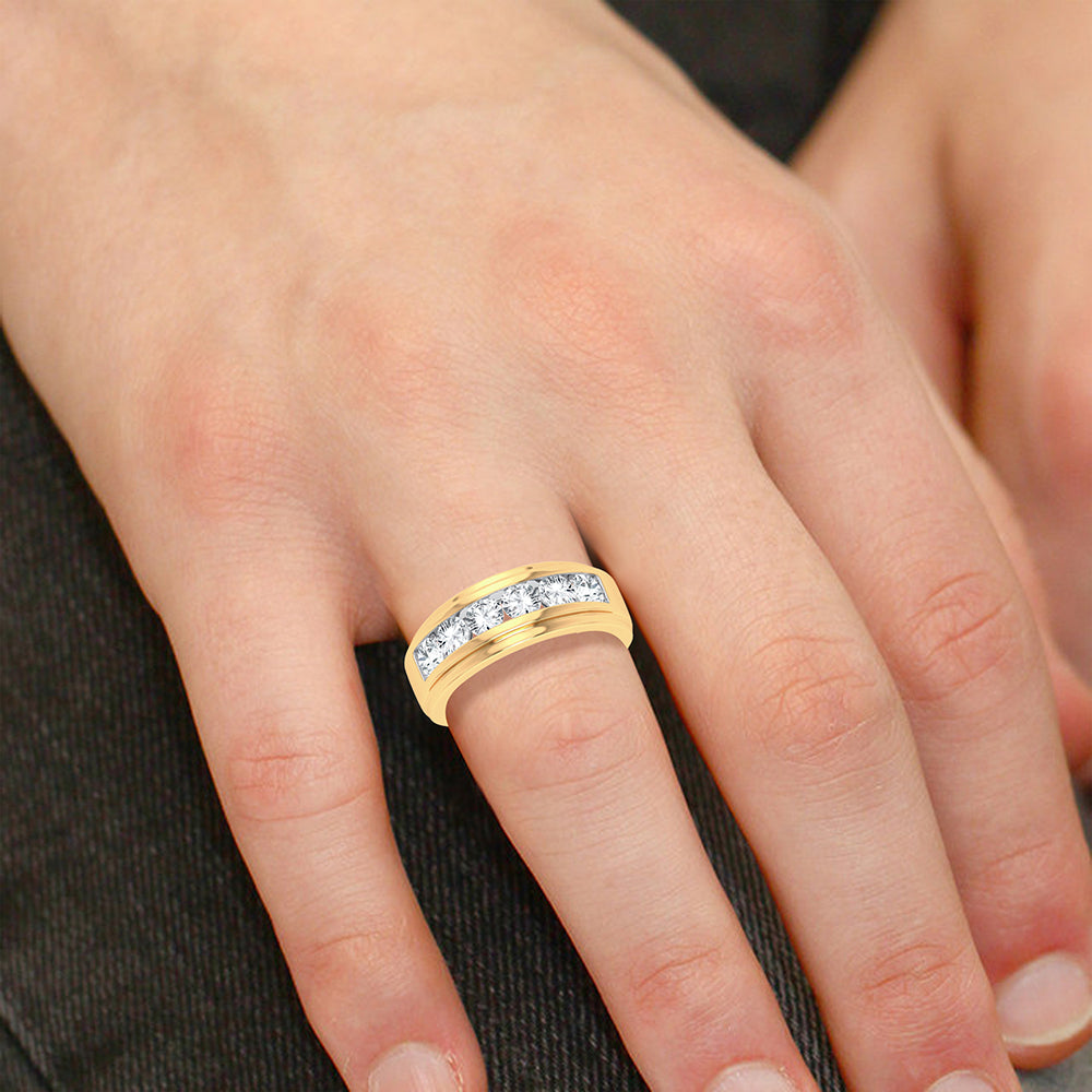 14K 1.50CT DIAMOND MEN'S RING