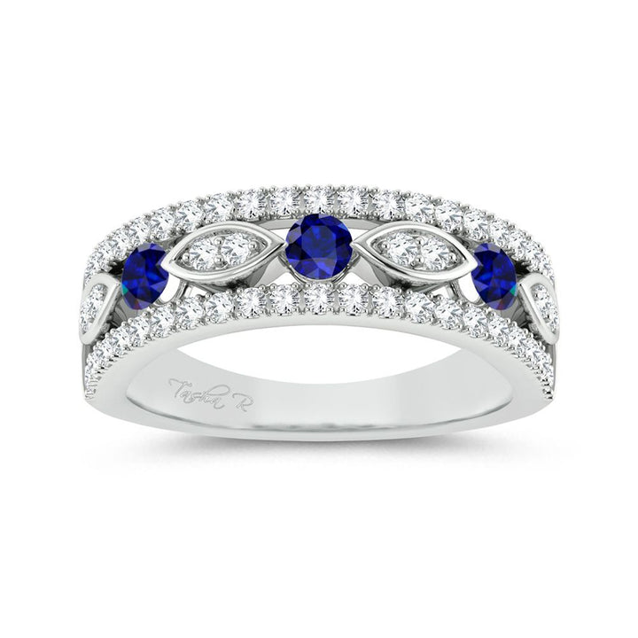 Elegant 14k White Gold 0.50ct Lab Diamond Womens Band