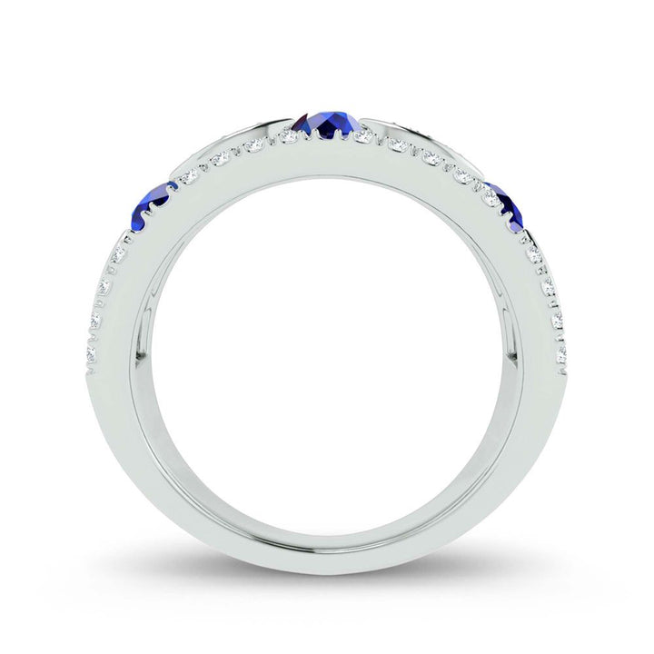 Elegant 14k White Gold 0.50ct Lab Diamond Womens Band