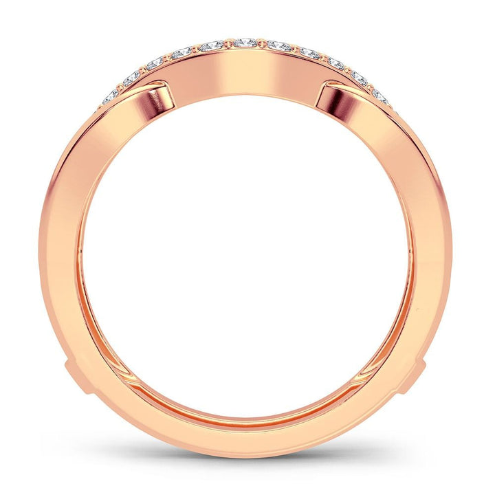 14K 0.33CT Diamond Ring Guard
